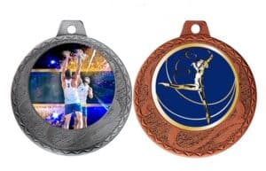 médailles bronze et argent diamètre 70 mm