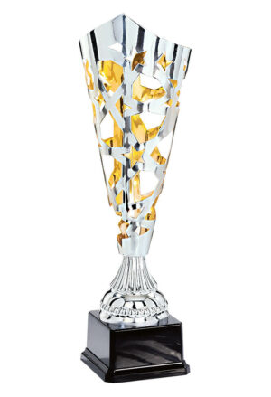 coupe laser argent et bronze de 46 cm de hauteur