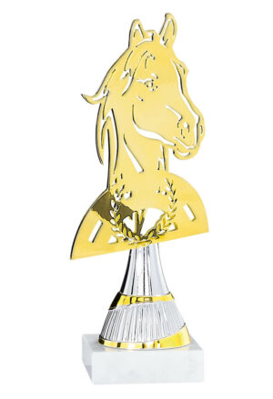 trophée métal équitation de 21 cm de hauteur