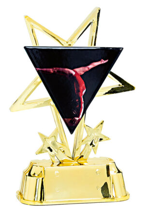 trophée gym plastique et céramique de 20 cm de hauteur