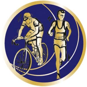 pastille dômée biathlon diamètre 50 mm