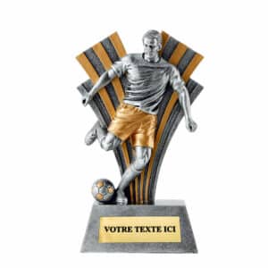 Trophée football en résine hauteur 22 cm