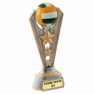 trophée de volley en résine de 24 cm de hauteur