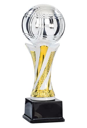 trophée pétanque en céramique de 32 cm de hauteur
