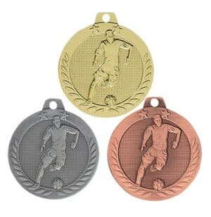 médailles football diamètre 40 mm