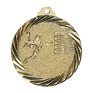 médaille d'or handball de diamètre 32 mm
