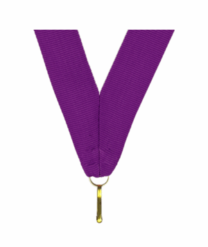 ruban violet avec mousqueton pour médailles