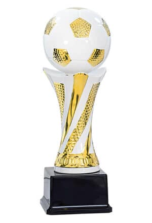 trophée football en céramique de 32 cm de hauteur