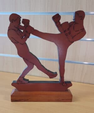 trophée en bois box française